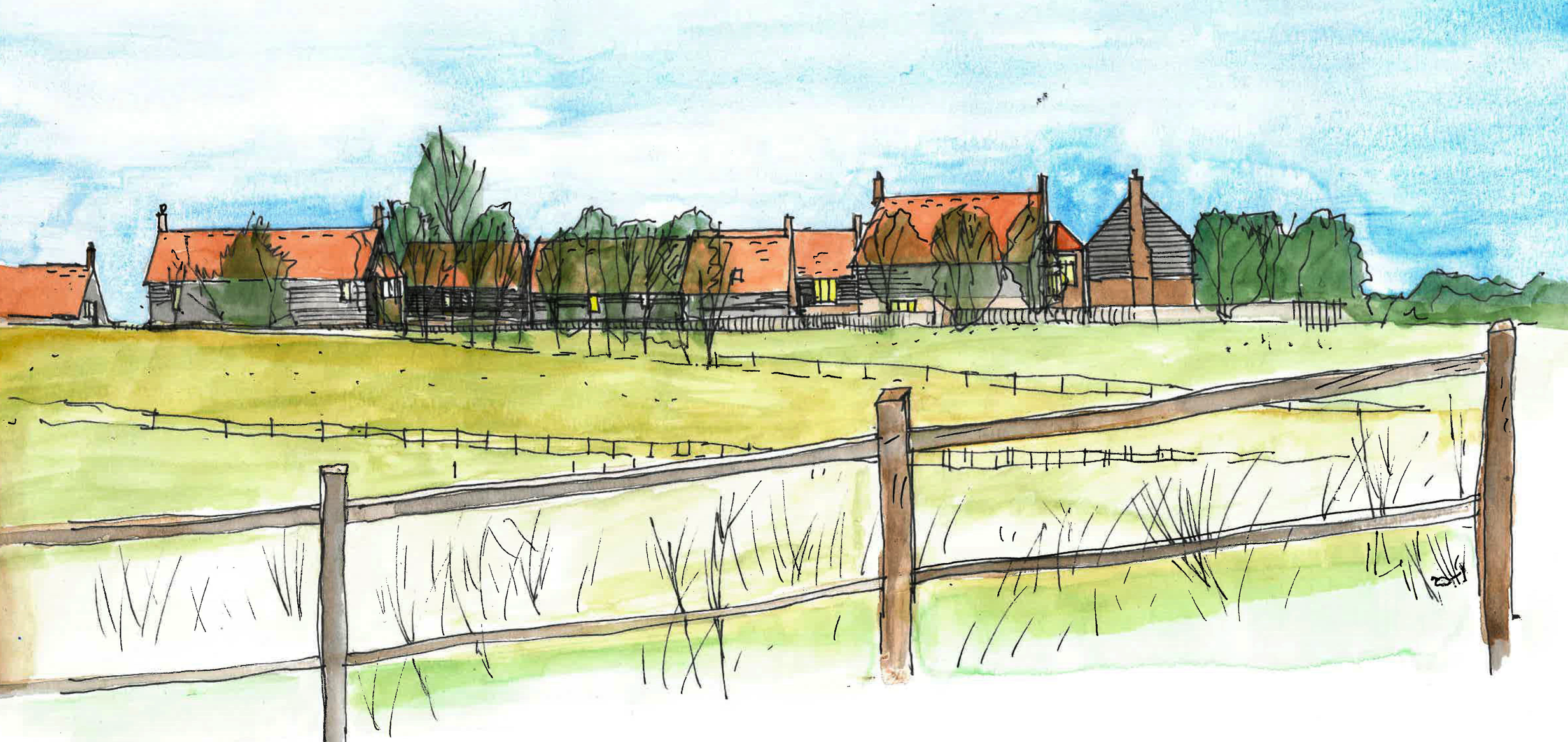 Overton-view from public footpath