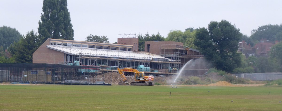 UCS Sports Pavilion under construction